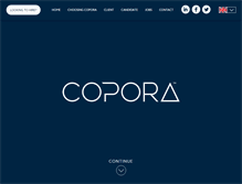 Tablet Screenshot of copora.com